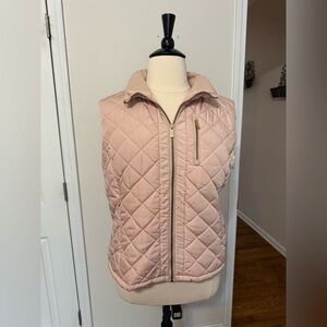 Calvin Klein Light Blush Pink Quilted Vest